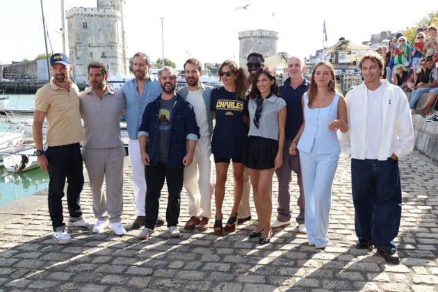 Festival de la Fiction TV de La Rochelle - jour 2 Alban Lenoir, Vincent Heneine, Hubert Delattre, Bruno Sanches, Antoine Gouy, Constance Labbà , Saabo Balde, Elodie Yung, Dan Herzberg, Jade Pedri et Mickael Migliorini Festival de la Fiction TV de La Rochelle, le 16 septembre 2026. Copyright: xFabricexChasseryx