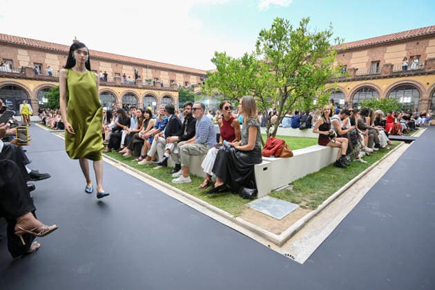September 16, 2026, Madrid, Spain: A model parades with Baro Lucas design during the Mercedes Benz Fashion Week Madrid at Cibeles Palace in Madrid. Madrid Spain  - ZUMAs197 20260916_aaa_s197_240 Copyright: xAtilanoxGarciax