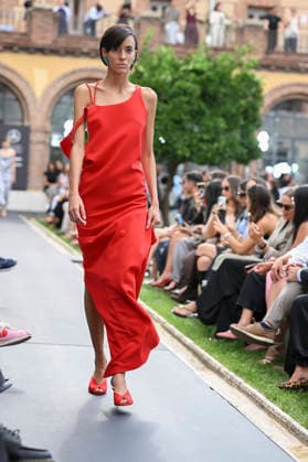 September 16, 2026, Madrid, Spain: A model parades with Baro Lucas design during the Mercedes Benz Fashion Week Madrid at Cibeles Palace in Madrid. Madrid Spain  - ZUMAs197 20260916_aaa_s197_280 Copyright: xAtilanoxGarciax