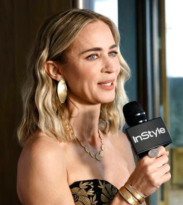 Actress Emily Blunt speaks with the media during the American Institute for Stuttering Gala, at the Rainbow Room in Rockefeller Center in New York City on Wednesday, September 16 2026.  NYP202609166015 PETERxFOLEY