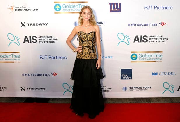 Actress Emily Blunt attends the American Institute for Stuttering Gala, at the Rainbow Room in Rockefeller Center in New York City on Wednesday, September 16 2026.  NYP20260916603 PETERxFOLEY