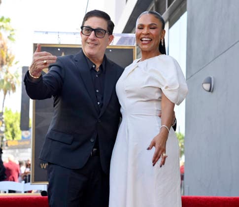 Actress Nia Long is joined by co-founder of Untitled Entertainment Jason Weinberg during an unveiling ceremony honoring her with the 2,857th star on the Hollywood Walk of Fame in Los Angeles on Wednesday, September 16, 2026.  LAP2026091624 JIMxRUYMEN