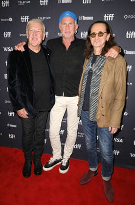 Alex Lifeson, Geddy Lee, Chad Smith At the premiere of Neil Peart: No One s Disciple during the 2026 Toronto International Film Festival at Princess of Wales Theatre on September 16, 2026 in Toronto, Ontario. Copyright: xHumbertoxServin Clasos MediaPunchx