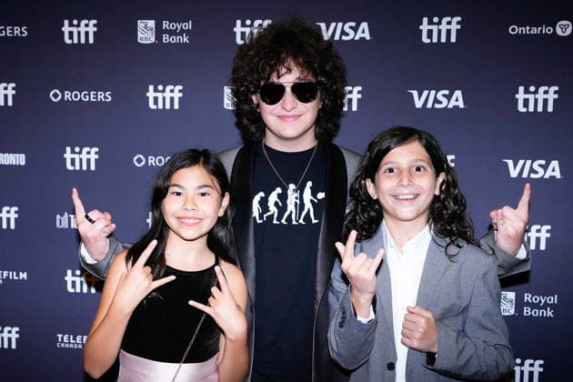 September 16, 2026, Toronto, On, CAN: Kalia Stapleton, Kai Rivers and Luca Navarretta, who form the band Twisted Fate arrive on the red carpet to promote the film Neil Peart: No one s Disciple at the Toronto International Film Festival, in Toronto, on Wednesday Sept.16, 2026. The band went viral on social media after performing a cover version of Rush s Spirit of the Radio. Toronto CAN  - ZUMAc35_ 20260916_zaf_c35_243 Copyright: xChrisxYoungx