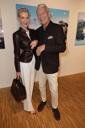 Livia Lisboa Opening, September 16, 2026: Grit Weiss and Jo Groebel, now married after 21 years; opening of Livia Lisboa’s photography exhibition in HafenCity, Hamburg, September 16, 2026 Copyright: xEventpressxMPx