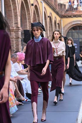 September 16, 2026, Madrid, Spain: A model parades with MoisÃ s Nieto design during Mercedes Benz Fashion Week Madrid Cibeles Palace. Madrid Spain  - ZUMAs197 20260916_aaa_s197_458 Copyright: xAtilanoxGarciax