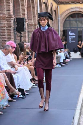 September 16, 2026, Madrid, Spain: A model parades with MoisÃ s Nieto design during Mercedes Benz Fashion Week Madrid Cibeles Palace. Madrid Spain  - ZUMAs197 20260916_aaa_s197_470 Copyright: xAtilanoxGarciax