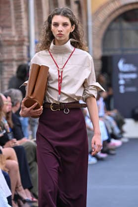 September 16, 2026, Madrid, Spain: A model parades with MoisÃ s Nieto design during Mercedes Benz Fashion Week Madrid Cibeles Palace. Madrid Spain  - ZUMAs197 20260916_aaa_s197_480 Copyright: xAtilanoxGarciax