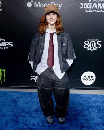 September 16, 2026, Los Angeles, California, USA: KIRSTY MUIR attends the 2026 MoonPay X Games League Winter Draft blue carpet. Los Angeles USA  - ZUMAb173 20260916_aap_b173_007 Copyright: xBillyxBennightx