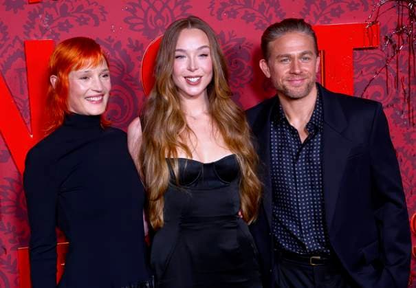 Monster The Lizzie Borden Story Series Premiere - NYC Vicky Krieps, Ella Beatty and Charlie Hunnam attend the Monster The Lizzie Borden Story Series Premiere at the Paris Theater in New York on September 16, 2026. Photo by Charles Guerin ABACAPRESS.COM New York City NY United States  Copyright: xGuerinxCharles ABACAx