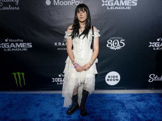 September 16, 2026, Los Angeles, California, USA: MIA BROOKES attends the 2026 MoonPay X Games League Winter Draft blue carpet. Los Angeles USA  - ZUMAb173 20260916_aap_b173_034 Copyright: xBillyxBennightx