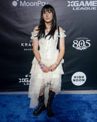 September 16, 2026, Los Angeles, California, USA: MIA BROOKES attends the 2026 MoonPay X Games League Winter Draft blue carpet. Los Angeles USA  - ZUMAb173 20260916_aap_b173_066 Copyright: xBillyxBennightx