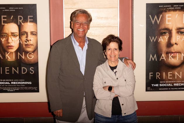 Sony Pictures Unveils THE SOCIAL RECKONING in the Heart of Silicon Valley MOUNTAIN VIEW, CA - September 16, 2026: Writer Director Aaron Sorkin and Pivot Podcast™s Kara Swisher attend THE SOCIAL RECKONING - First Public Screening in the Heart of Silicon Valley at Cinemark Century Mountain View on September 16, 2026 in Mountain View, California. Mountain View Cinemark Century Mountain View California United States Copyright: ximageSPACExforxSonyxPicturesx