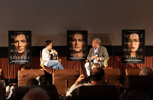 Sony Pictures Unveils THE SOCIAL RECKONING in the Heart of Silicon Valley MOUNTAIN VIEW, CA - September 16, 2026: Writer Director Aaron Sorkin and Pivot Podcast™s Kara Swisher unveil THE SOCIAL RECKONING at the First Public Screening in the Heart of Silicon Valley at Cinemark Century Mountain View on September 16, 2026 in Mountain View, California. Mountain View Cinemark Century Mountain View California United States Copyright: ximageSPACExforxSonyxPicturesx