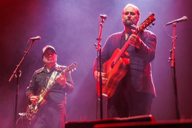 Daniel Lanois live in Oslo, Norway Oslo, Norway. 16th, September 2026. The Canadian musician and record producer Daniel Lanois (L) performs a live concert at Sentrum Scene in Oslo. Here he is seen live on stage with special guest, the singer and guitarist Stein Torleif Bjella (R). Norway, Oslo, Sentrum Scene  Copyright: xGonzalesxPhoto StianxS.xMollerx