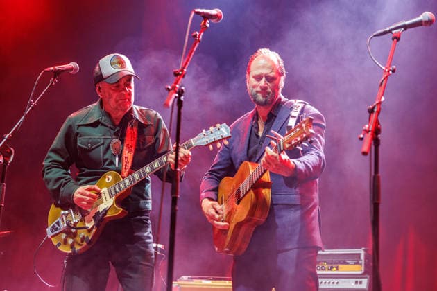 Daniel Lanois live in Oslo, Norway Oslo, Norway. 16th, September 2026. The Canadian musician and record producer Daniel Lanois (L) performs a live concert at Sentrum Scene in Oslo. Here he is seen live on stage with special guest, the singer and guitarist Stein Torleif Bjella (R). Norway, Oslo, Sentrum Scene  Copyright: xGonzalesxPhoto StianxS.xMollerx