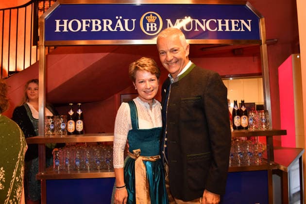 Michael Möller and his wife Irmgard attend the premiere of Oktoberfest: A Musical—Beinah wahr¦ An Almost True Story, a comedy at the Bayerischer Hof in Munich on September 16, 2026