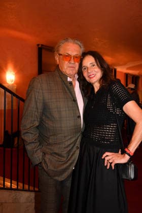 Michael Brandner and his wife Karin at the premiere of Oktoberfest: A Musical—Beinah wahr... An Almost True Story, a comedy at the Bayerischer Hof in Munich on September 16, 2026