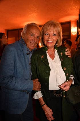 Günther Steinberg and his wife Margot at the premiere of Oktoberfest: A Musical—Beinah wahr¦ An Almost True Story, a comedy at the Bayerischer Hof in Munich on September 16, 2026