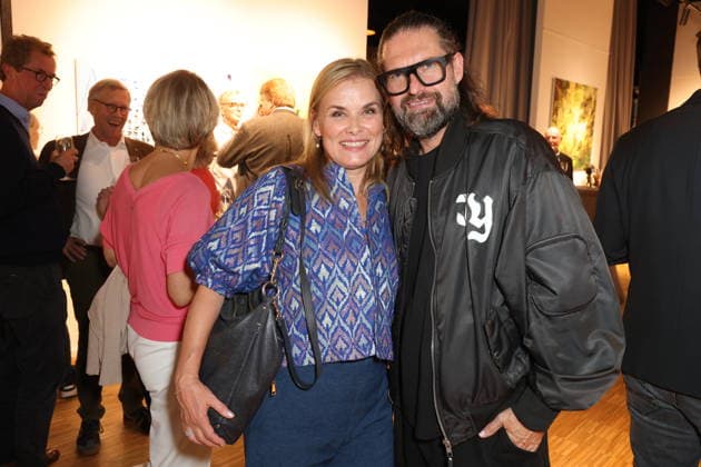 Andrea Lüdke, along with star DJ Kai Schwarz and gallery owner Livia Lisboa, opens her photography gallery in Hamburg s Hafencity, Hamburg, September 16, 2026