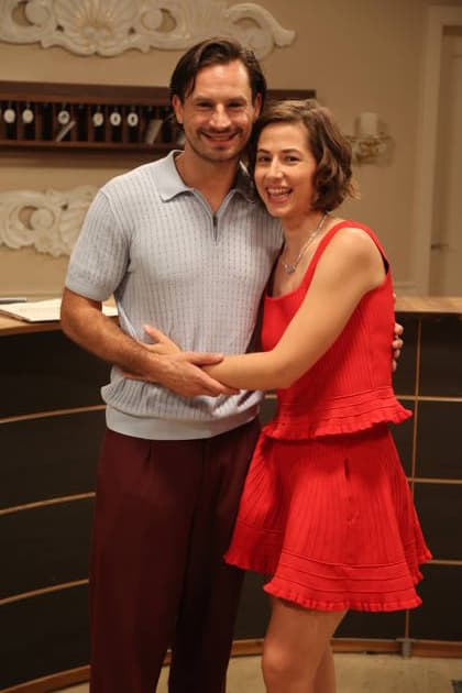 Sturm der Liebe : Pippa Fee Rupperti and Jaime Ferkic play the new Sturm der Liebe dream couple, Emilia and Massimo. Sturm der Liebe press event at Studio 4 5 of Bavaria Film in Grünwald, September 16, 2026 Copyright: xAgenturxMatthiasxWehnertx xM.xGränzdörferx