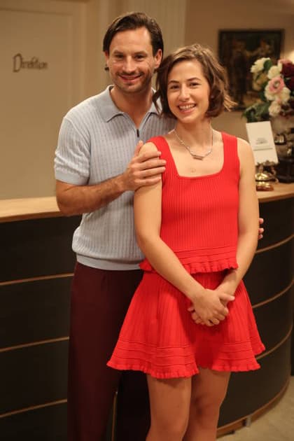 Sturm der Liebe : Pippa Fee Rupperti and Jaime Ferkic play the new Sturm der Liebe dream couple, Emilia and Massimo. Sturm der Liebe press event at Studio 4 5 of Bavaria Film in Grünwald, September 16, 2026 Copyright: xAgenturxMatthiasxWehnertx xM.xGränzdörferx