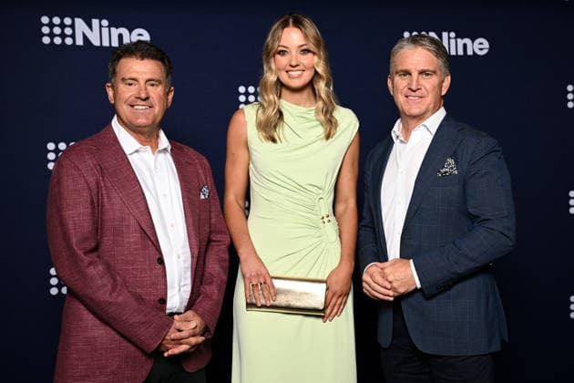 NINE UPFRONT 2027, Mark taylor, Sophie Dwyer and Tim Horan attend Nine s 2027 Upfront presentation, in Sydney, Thursday, September 17, 2026. ( NO ARCHIVING SYDNEY NEW SOUTH WALES Australia  Copyright: xDANxHIMBRECHTSx 20260917132832636184
