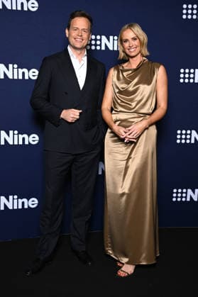 NINE UPFRONT 2027, Tom Steinfort and Sylvia Jeffreys attend Nine s 2027 Upfront presentation, in Sydney, Thursday, September 17, 2026. ( NO ARCHIVING SYDNEY NEW SOUTH WALES Australia  Copyright: xDANxHIMBRECHTSx 20260917179412823597