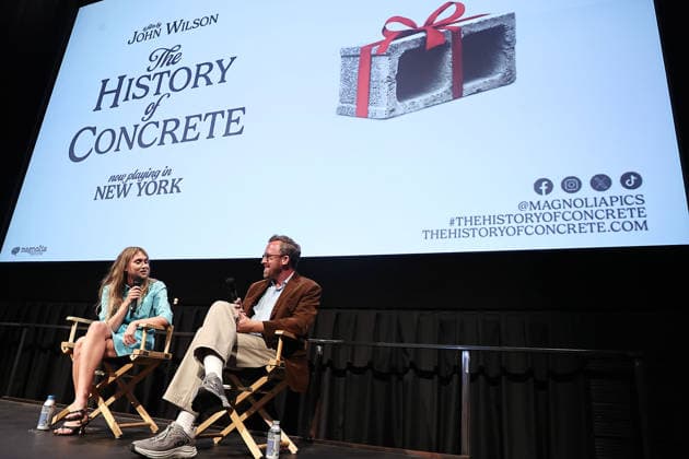 New York documentary premiere of The History of Concrete at the IFC Center Featuring: John Wilson and Veronika Slowlkowska Where: New York, New York, United States When: 16 Sep 2026 Credit: Dave Allocca Starpix INSTARimages EDITORIAL USE ONLY. NOT FOR USE BY NEWSPAPERS BASED IN THE UK. Copyright: xx instar56028753