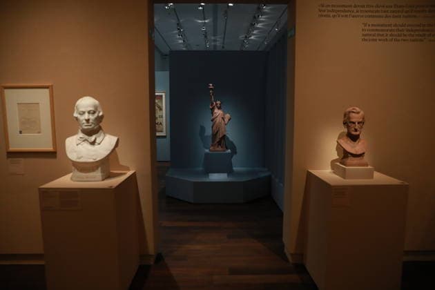 Auguste Bartholdi Liberty Enlightening the World exhibition in Paris PARIS, FRANCE - SEPTEMBER 17 : Views of artworks at the Auguste Bartholdi Liberty Enlightening the World exhibition at the Musee d Orsay in Paris, France on September 17, 2026. The exhibition, dedicated to the works of French sculptor Auguste Bartholdi, the creator of the iconic Statue of Liberty in New York, opened on September 15 and will welcome visitors until January 31, 2027. An exhibition featuring the works of sculptor Auguste Bartholdi opened at the Musee d Orsay in Paris. Mohamad Salaheldin Abdelghani Alsayed Anadolu Paris France. Editorial use only. Please get in touch for any other usage.  Copyright: x2026xAnadoluxMohamadxSalaheldinxAbdelghanixAlsayedx