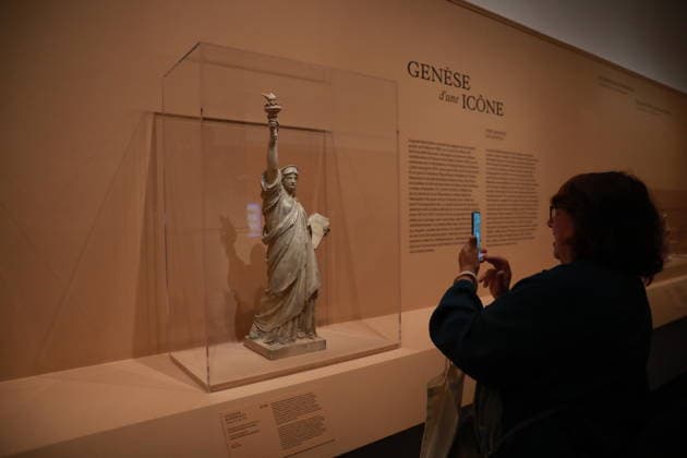 Auguste Bartholdi Liberty Enlightening the World exhibition in Paris PARIS, FRANCE - SEPTEMBER 17 : Views of artworks at the Auguste Bartholdi Liberty Enlightening the World exhibition at the Musee d Orsay in Paris, France on September 17, 2026. The exhibition, dedicated to the works of French sculptor Auguste Bartholdi, the creator of the iconic Statue of Liberty in New York, opened on September 15 and will welcome visitors until January 31, 2027. An exhibition featuring the works of sculptor Auguste Bartholdi opened at the Musee d Orsay in Paris. Mohamad Salaheldin Abdelghani Alsayed Anadolu Paris France. Editorial use only. Please get in touch for any other usage.  Copyright: x2026xAnadoluxMohamadxSalaheldinxAbdelghanixAlsayedx