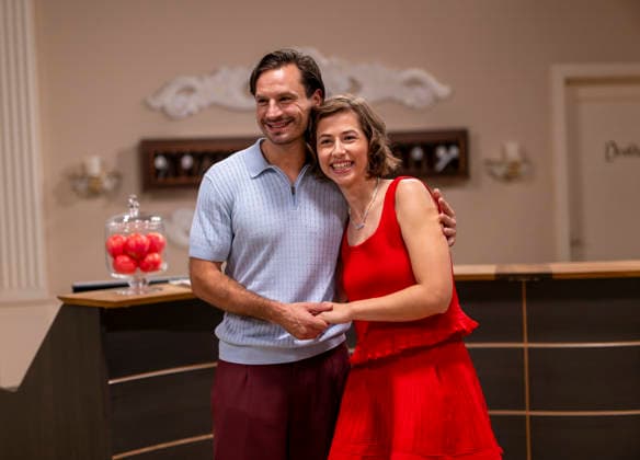 September 16, 2026, ARD telenovela *STURM DER LIEBE*, photo shoot for Season 23 on the film set in Munich, at Bavaria Film in Geiselgasteig, in the studio set of the fictional Hotel Fürstenhof. The new season premieres on November 4, 2026. Actress Pippa Fee Rupperti, who plays Emilia