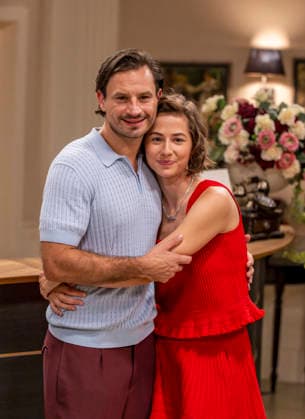 September 16, 2026, ARD telenovela *Storm of Love*, photo shoot for Season 23 on the film set in Munich, at Bavaria Film in Geiselgasteig, in the studio set of the fictional Hotel Fürstenhof. The new season premieres on November 4, 2026, featuring actress Pippa Fee Rupperti as Emilia