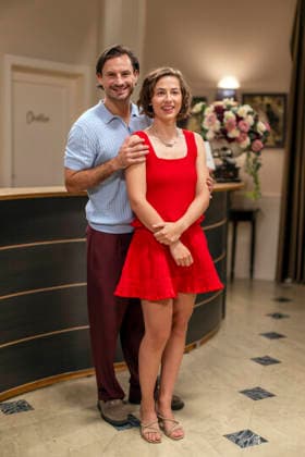 September 16, 2026, ARD telenovela *STURM DER LIEBE* (Storm of Love), photo shoot for Season 23 on the film set in Munich, at Bavaria Film in Geiselgasteig, in the studio set of the fictional Hotel Fürstenhof. The new season premieres on November 4, 2026, featuring actress Pippa Fee