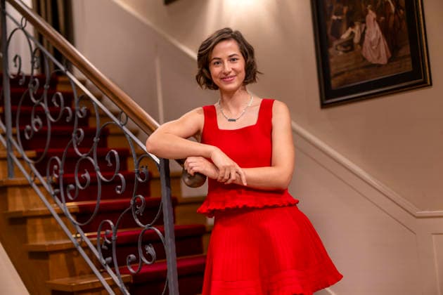 September 16, 2026, ARD telenovela *Storm of Love*, photo shoot for Season 23 on the film set in Munich, at Bavaria Film in Geiselgasteig, in the studio set of the fictional Hotel Fürstenhof. The new season premieres on November 4, 2026. Actress Pippa Fee Rupperti, who plays Emilia Jakobi, on the set of the series on September 16, 2026, ARD series *Sturm der