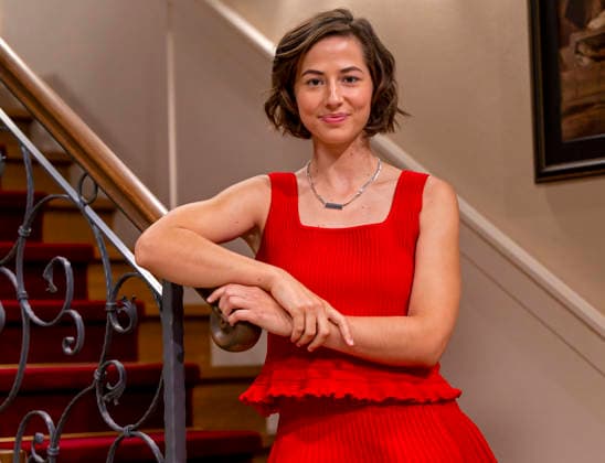 September 16, 2026, ARD telenovela *STURM DER LIEBE*, photo shoot for Season 23 on the film set in Munich, at Bavaria Film in Geiselgasteig, in the studio set of the fictional Hotel Fürstenhof. The new season premieres on November 4, 2026. Actress Pippa Fee Rupperti, who plays Emilia Jakobi, on the set of the series on September 16, 2026, ARD series *Sturm de