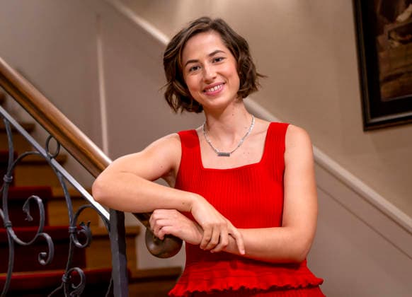 September 16, 2026, ARD telenovela *STURM DER LIEBE*, photo shoot for Season 23 on the film set in Munich, at Bavaria Film in Geiselgasteig, in the studio set of the fictional Hotel Fürstenhof. The new season premieres on November 4, 2026. Actress Pippa Fee Rupperti, who plays Emilia Jakobi, on the set of the series on September 16, 2026, ARD series *Sturm de