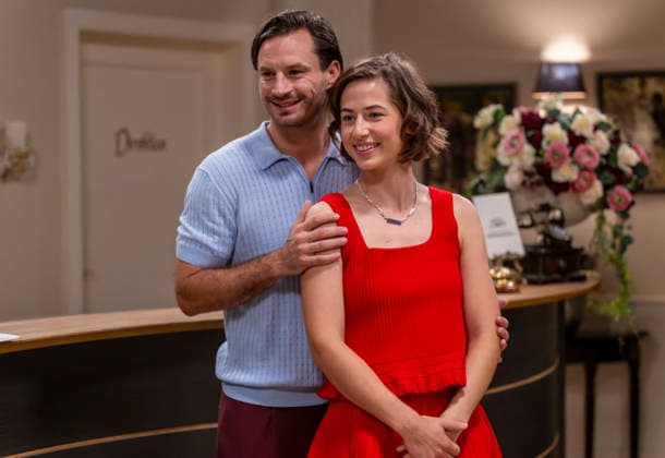 September 16, 2026, ARD telenovela *STURM DER LIEBE* (Storm of Love), photo shoot for Season 23 on the film set in Munich, at Bavaria Film in Geiselgasteig, in the studio set of the fictional Hotel Fürstenhof. The new season premieres on November 4, 2026, featuring actress Pippa Fee