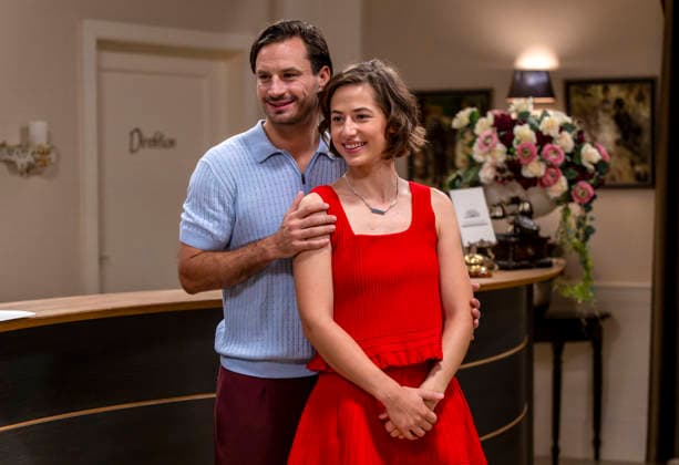 September 16, 2026, ARD telenovela *STURM DER LIEBE* (Storm of Love), photo shoot for Season 23 on the film set in Munich, at Bavaria Film in Geiselgasteig, in the studio set of the fictional Hotel Fürstenhof. The new season premieres on November 4, 2026, featuring actress Pippa Fee