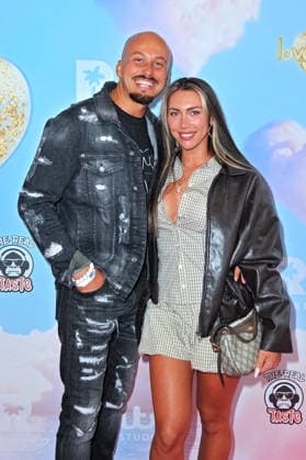 LOVE ISLAND VIP Santino Schwarzenberger and Alenssia Trasca at the LOVE ISLAND VIP premiere and screening on September 16, 2026, at Arff Castle in Cologne 20260916MWI149816