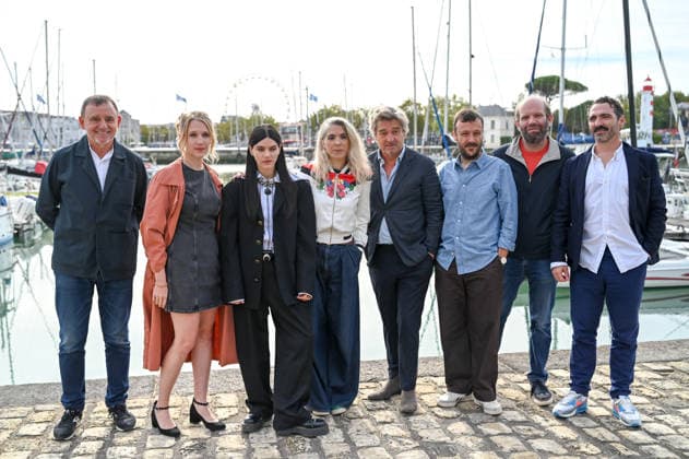 La Rochelle TV Fiction Festival 2026 Photocall September 17, 28th La Rochelle TV Fiction Festival 28th edition of the La Rochelle TV Fiction Festival Photocall for Faussaires Louis DO de Lencquesaing, Soko, Eva Husson, Baptiste Sornin 459739 September 17, 2026 France  Copyright: xBarbaraxNeymanx xStarfacex STAR_459739_033