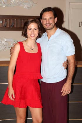 Pippa Fee Rupperti and Jaime Krsto Ferkic during a photo shoot on the set of the ARD TV series *Sturm der Liebe* in Studio 4 5 at Bavaria Film Grünwald, September 16, 2026 Foto:xAgenturxWehnertx xGränzdörferx xFuturexImagex sturm_6904