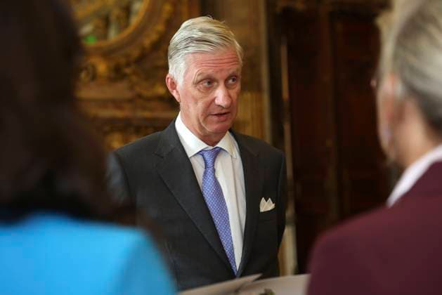 King Philippe of Belgium receives BeHeroes BRUSSELS, BELGIUM - SEPTEMBER 17 : King Philippe of Belgium receives twelve heroes from the BeHeroes initiative at the Royal Palace pictured on September 17, 2026 in Brussels, Belgium, 17 09 2026 Brussels Belgium  Copyright: xXpix