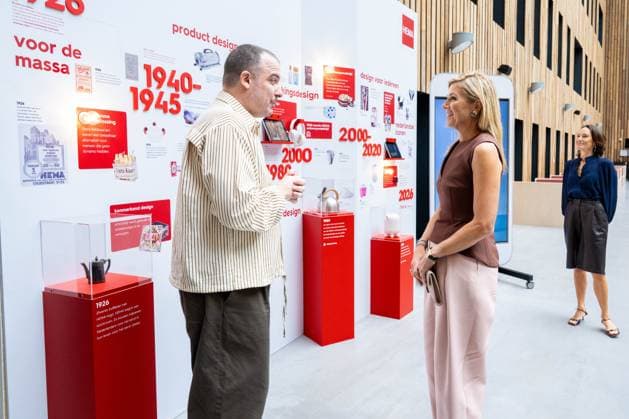 Amsterdam, The Netherlands, 2026-09-17 12:31:30 AMSTERDAM, 17-09-2026, HEMA Queen Maxima pays a working visit to HEMA in Amsterdam. HEMA, the Hollandsche Eenheidsprijzen Maatschappij Amsterdam, celebrates its 100th anniversary this year. PHOTO: NLBeeld Patrick van Emst Credit: NL Beeld Patrick van Emst  Copyright: xx x