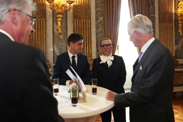 King Philippe of Belgium receives BeHeroes BRUSSELS, BELGIUM - SEPTEMBER 17 : King Philippe of Belgium receives Cynthia Simpson and Julien Vande Weyer from the BeHeroes initiative at the Royal Palace pictured on September 17, 2026 in Brussels, Belgium, 17 09 2026 Brussels Belgium  Copyright: xXpix