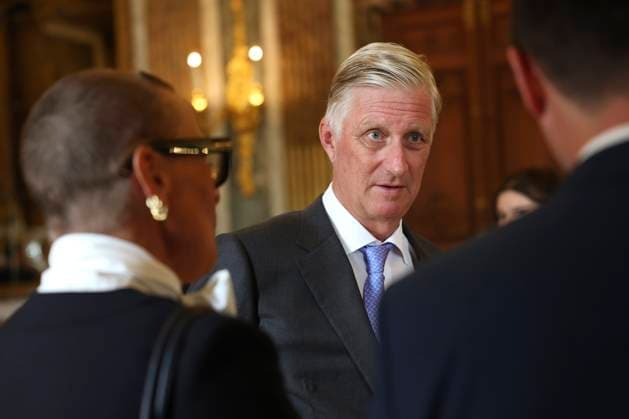 King Philippe of Belgium receives BeHeroes BRUSSELS, BELGIUM - SEPTEMBER 17 : King Philippe of Belgium receives Cynthia Simpson and Julien Vande Weyer from the BeHeroes initiative at the Royal Palace pictured on September 17, 2026 in Brussels, Belgium, 17 09 2026 Brussels Belgium  Copyright: xXpix