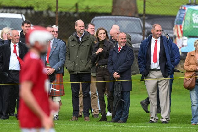 The Prince and Princess of Wales (known as Duke and Duchess of Rothesay when in Scotland) arrive for a visit to the Bute Shinty Club, in Rothesay, where shinty - one of Scotland s oldest traditional sports - has been played for generations, on their first official visit to the Isle of Bute, to highlight the power of community, connection and volunteering Featuring: William, Prince of Wales, Catherine, Princess of Wales Where: Rothesay, United Kingdom When: 17 Sep 2026 Credit: Cover Images **NOT AVAILABLE FOR HELLO MAGAZINE** EDITORIAL USE ONLY. NOT FOR USE BY NEWSPAPERS BASED IN THE UK. Copyright: xx coverimg56029274