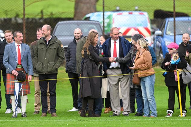 The Prince and Princess of Wales (known as Duke and Duchess of Rothesay when in Scotland) arrive for a visit to the Bute Shinty Club, in Rothesay, where shinty - one of Scotland s oldest traditional sports - has been played for generations, on their first official visit to the Isle of Bute, to highlight the power of community, connection and volunteering Featuring: William, Prince of Wales, Catherine, Princess of Wales Where: Rothesay, United Kingdom When: 17 Sep 2026 Credit: Cover Images **NOT AVAILABLE FOR HELLO MAGAZINE** EDITORIAL USE ONLY. NOT FOR USE BY NEWSPAPERS BASED IN THE UK. Copyright: xx coverimg56029276