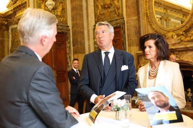 King Philippe of Belgium receives BeHeroes BRUSSELS, BELGIUM - SEPTEMBER 17 : King Philippe of Belgium receives Patrick Gerardy and Alexandre Hemelaer from the BeHeroes initiative at the Royal Palace pictured on September 17, 2026 in Brussels, Belgium, 17 09 2026 Brussels Belgium  Copyright: xXpix