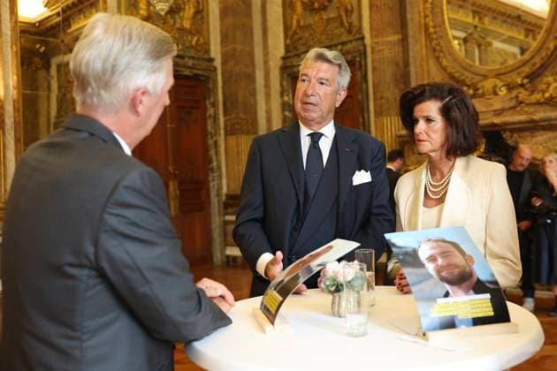 King Philippe of Belgium receives BeHeroes BRUSSELS, BELGIUM - SEPTEMBER 17 : King Philippe of Belgium receives Patrick Gerardy and Alexandre Hemelaer from the BeHeroes initiative at the Royal Palace pictured on September 17, 2026 in Brussels, Belgium, 17 09 2026 Brussels Belgium  Copyright: xXpix